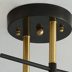 Vintage 2-Light Iron Ceiling Light – Black E27 Surface Mount