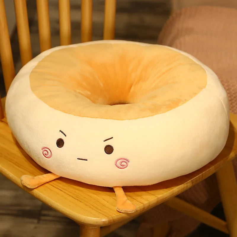 Round Anime Polka Dot Seat Cushion – Memory Foam Comfort for Adults