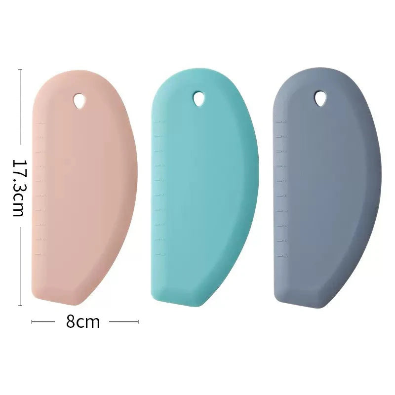 Silicone Dough Scraper with Scale – Multifunctional Baking Spatula