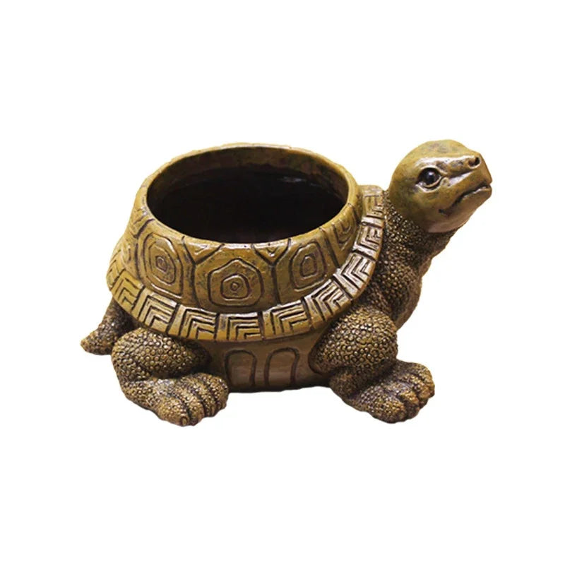 Cartoon Turtle Resin Succulent Flower Pot