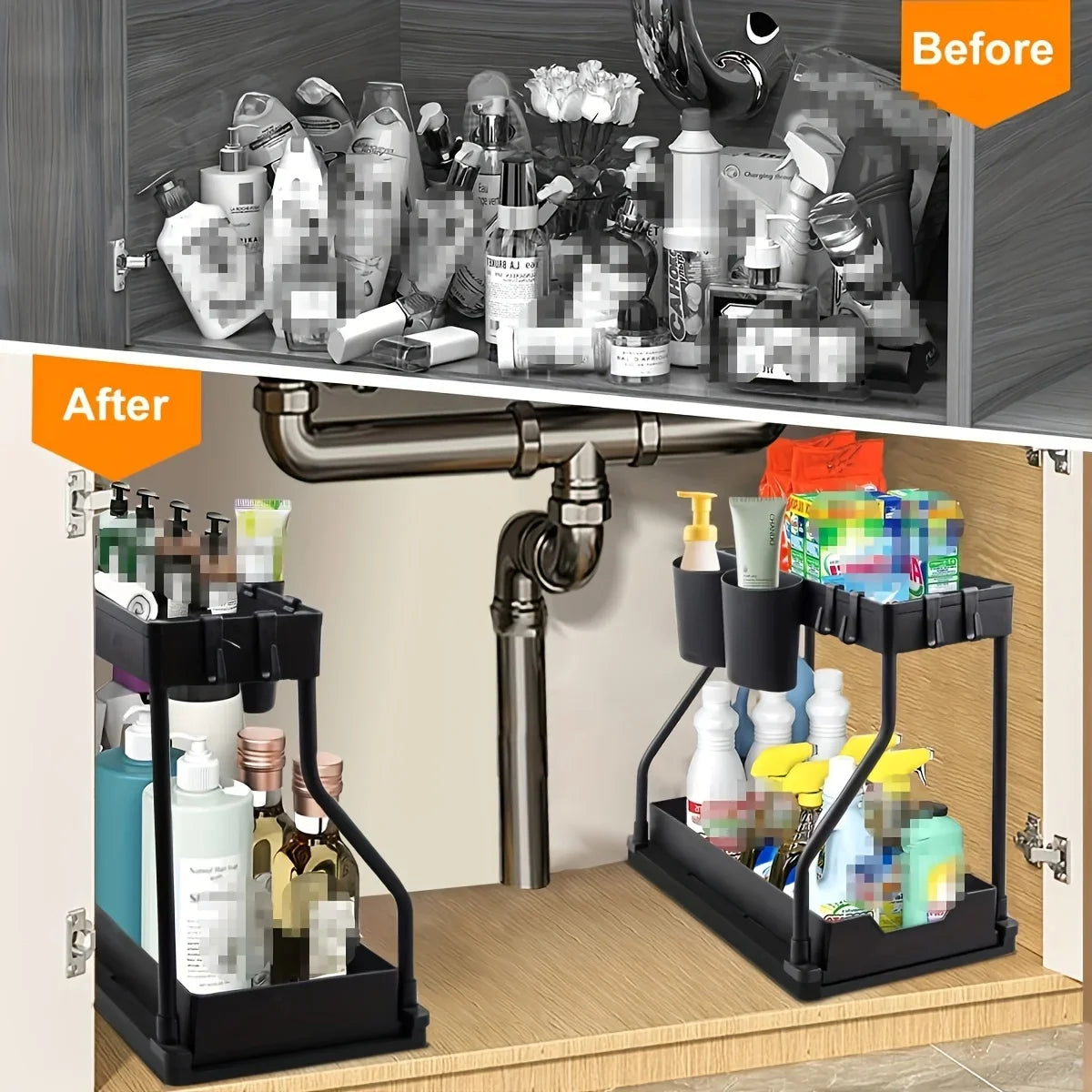 Polyester Drawer Organizer – Multi-Purpose Storage with Drawers