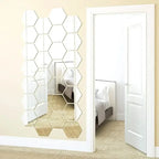 Elegant Hexagon Acrylic Mirror Wall Stickers for Stylish Home Decor