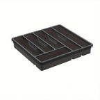 Plastic Flatware Storage Case – 6-Compartment Tableware Organizer