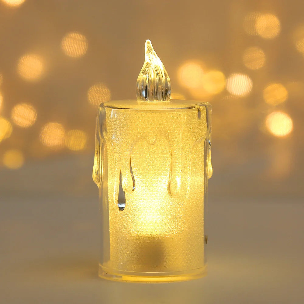 LED Electronic Flameless Candle – Warm Light Battery Operated