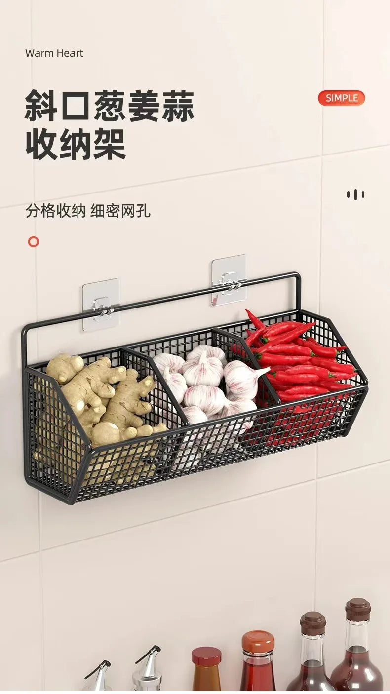 Modern Style Stainless Steel Kitchen Organizer / Storage Accessory