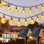 Solar LED Ball String Lights 5M IP65 Waterproof Holiday Decor