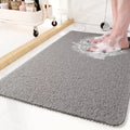 Non-Slip Shower & Bathtub Mat 24x16 Inch PVC Loofah Quick Drying Bath Mat with Drain