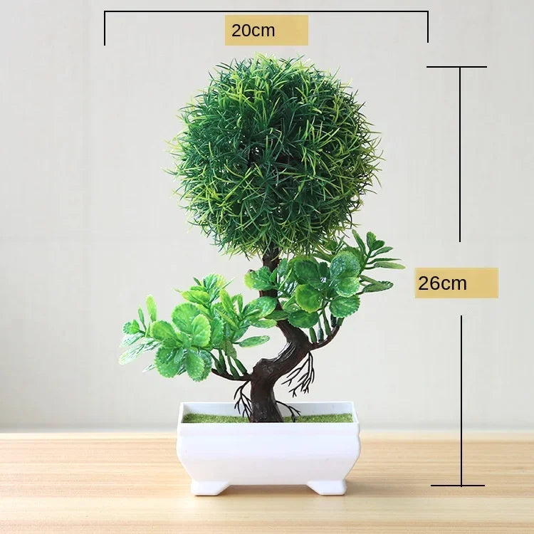 Artificial Bonsai Small Tree  Desktop Potted