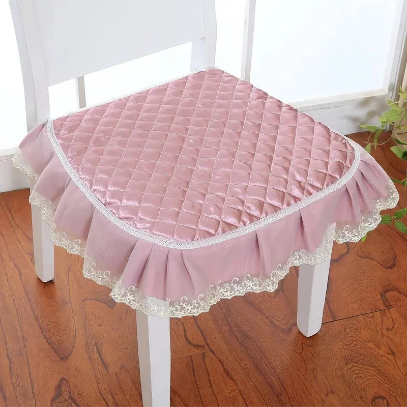 Europe-Style Floral Dining Chair Cushion – Anti-Slip, 43x45cm