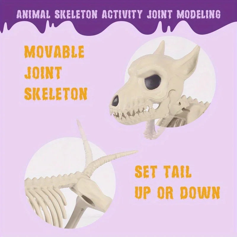 Little Wolf Skeleton Halloween Ornament Indoor & Outdoor Home Decoration