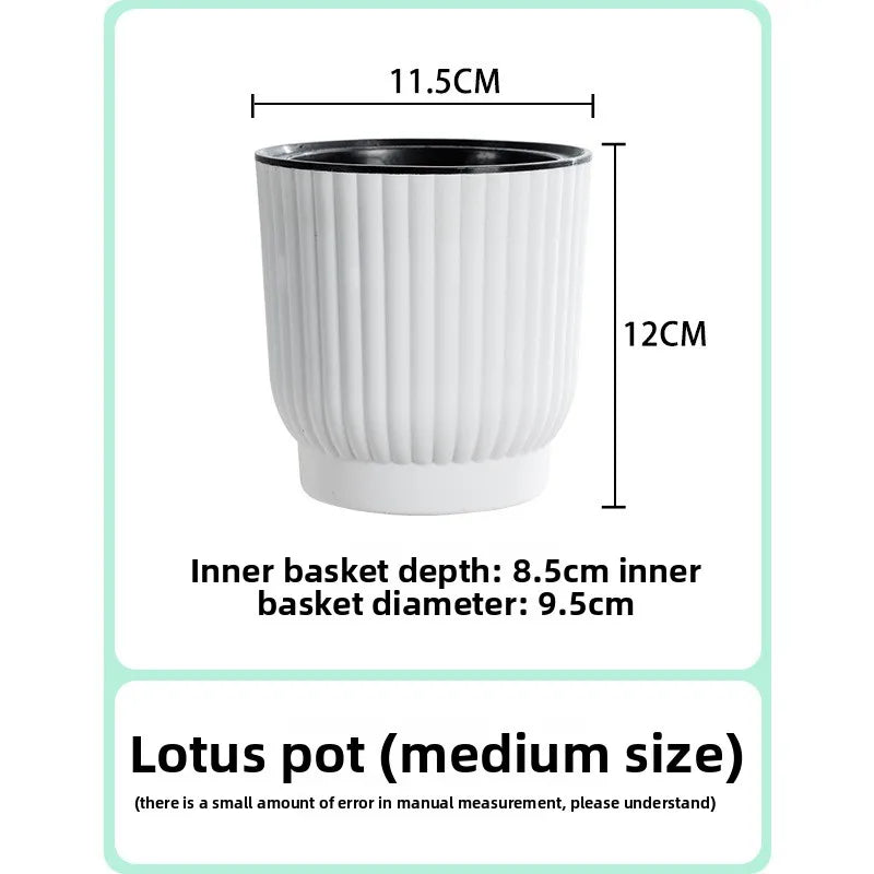 Self-Watering Resin Succulent Planter Pot