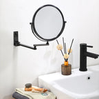 Wall-Mounted Dual-Sided 8-Inch Magnifying Mirror for Makeup and Grooming