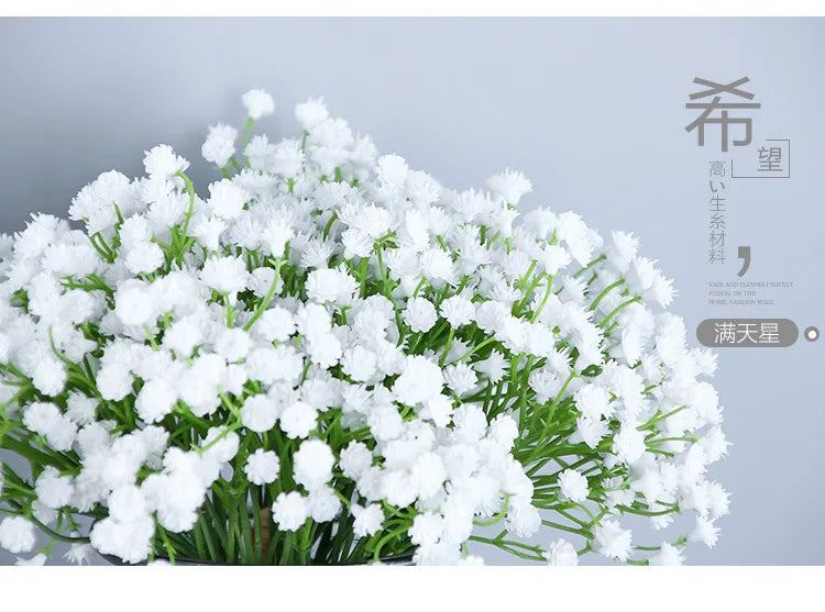 Artificial Silk Gypsophila Flower Indoor Bridal Shower & Event Decor