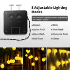 Solar LED Ball String Lights 5M IP65 Waterproof Holiday Decor
