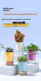 Imitation Glass Plastic Succulent Planter Pot