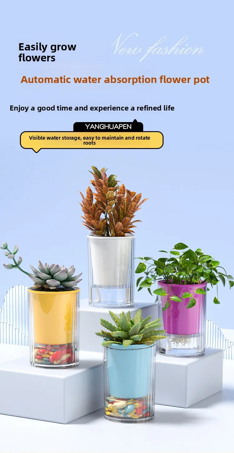 Imitation Glass Plastic Succulent Planter Pot
