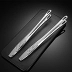 2-Piece 304 Stainless Steel Kitchen Tongs Set – 24cm & 28cm