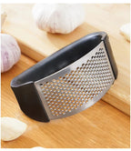 Stainless Steel Garlic Press – Handheld Garlic Crusher Tool