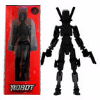 3D Printed Multi-Jointed Action Figure Poseable Robot Toy for Kids & Adults