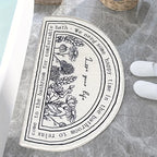 Memory Sponge Stripe Bathroom Mat Non-Slip Absorbent Machine Washable Floor Rug