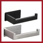 Stainless Steel Toilet Paper Holder Wall-Mounted Adhesive Roll Paper Rack for Bathroom
