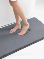 Super Absorbent Coral Velvet Bathroom Mat – Soft, Anti-Slip Floor & Door Rug for Toilet