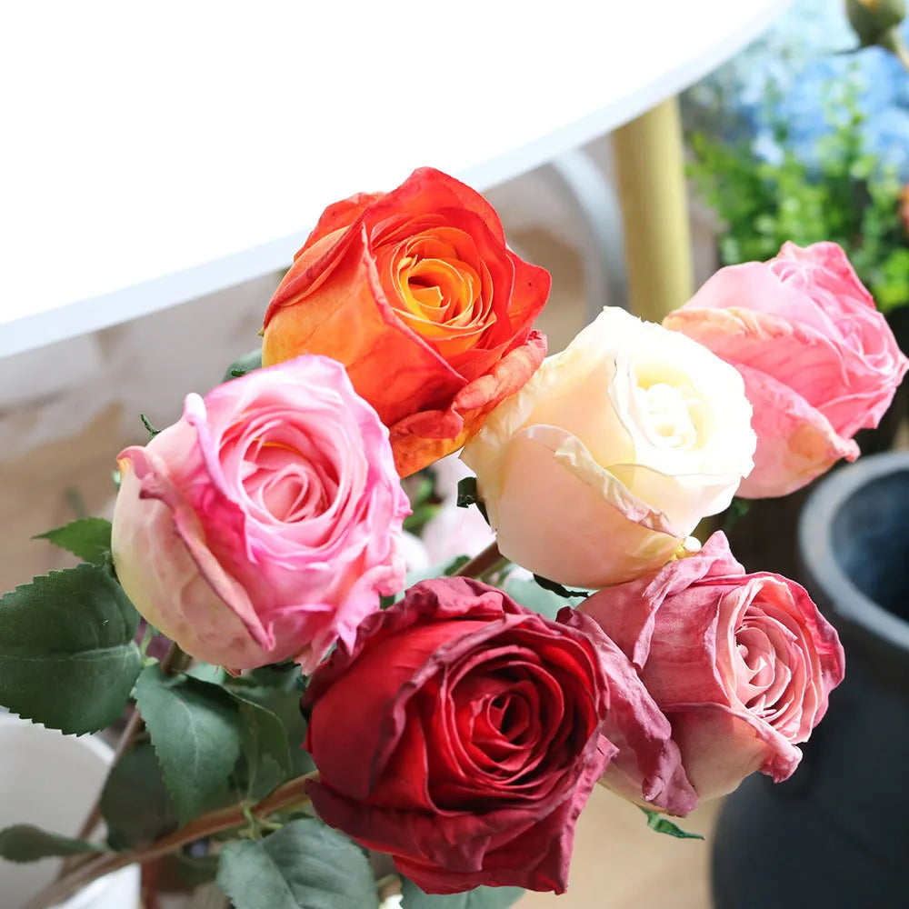 Artificial Silk Rose Flower Indoor Bridal Shower & Event Decoration