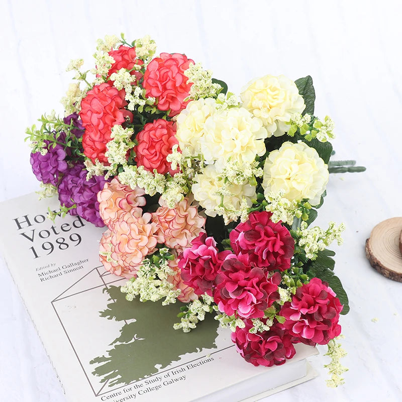 Artificial Silk Flower Bouquet – 28cm Hydrangea