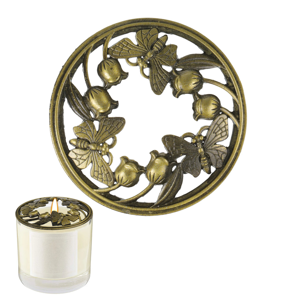 Butterfly Candle Topper Alloy Decorative Lid for Scented Candles