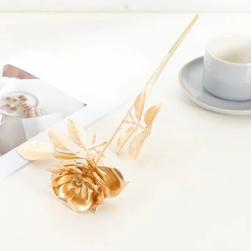 Artificial Silk Eucalyptus Rose for Indoor Wedding & Home Decoration