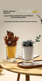 Imitation Glass Plastic Succulent Planter Pot