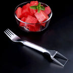 Stainless Steel Watermelon Cutter & Fruit Fork – Multifunctional Slicer Tool