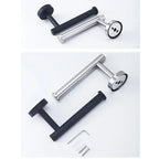 Black Stainless Steel Toilet Paper Holder Self-Adhesive Bathroom Tissue Rack