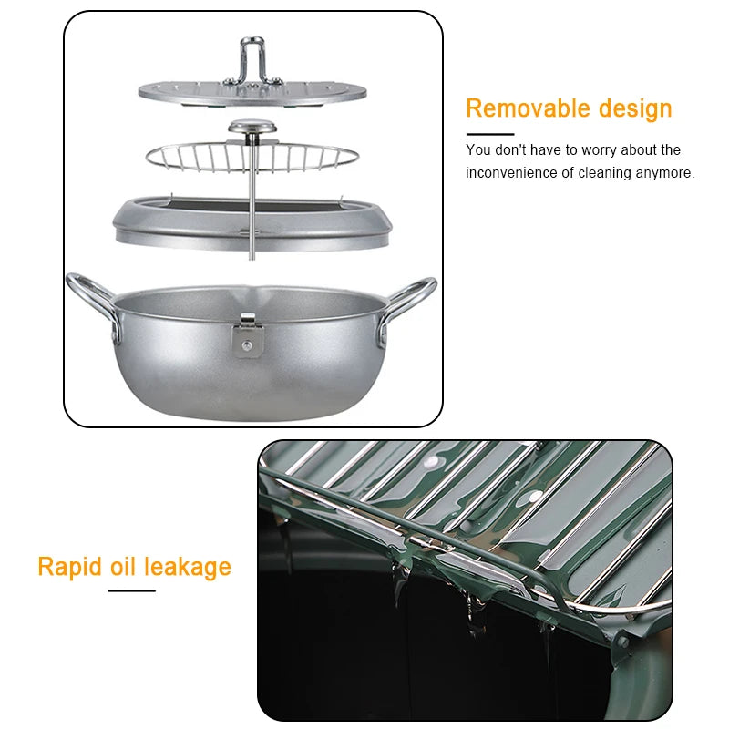 Eco-Friendly 24cm Aluminum Alloy Frying Pan – Non-Coating & Durable