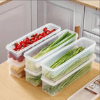 PP Plastic Refrigerator Storage Box – Stackable Fridge Organizer with Lid