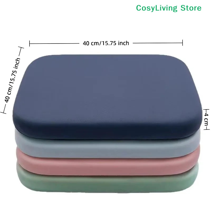 Memory Foam Seat Cushion Knit Cover Polyester Cotton 40x40/45x45 cm