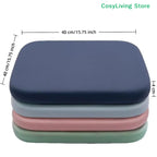 Memory Foam Seat Cushion Knit Cover Polyester Cotton 40x40/45x45 cm