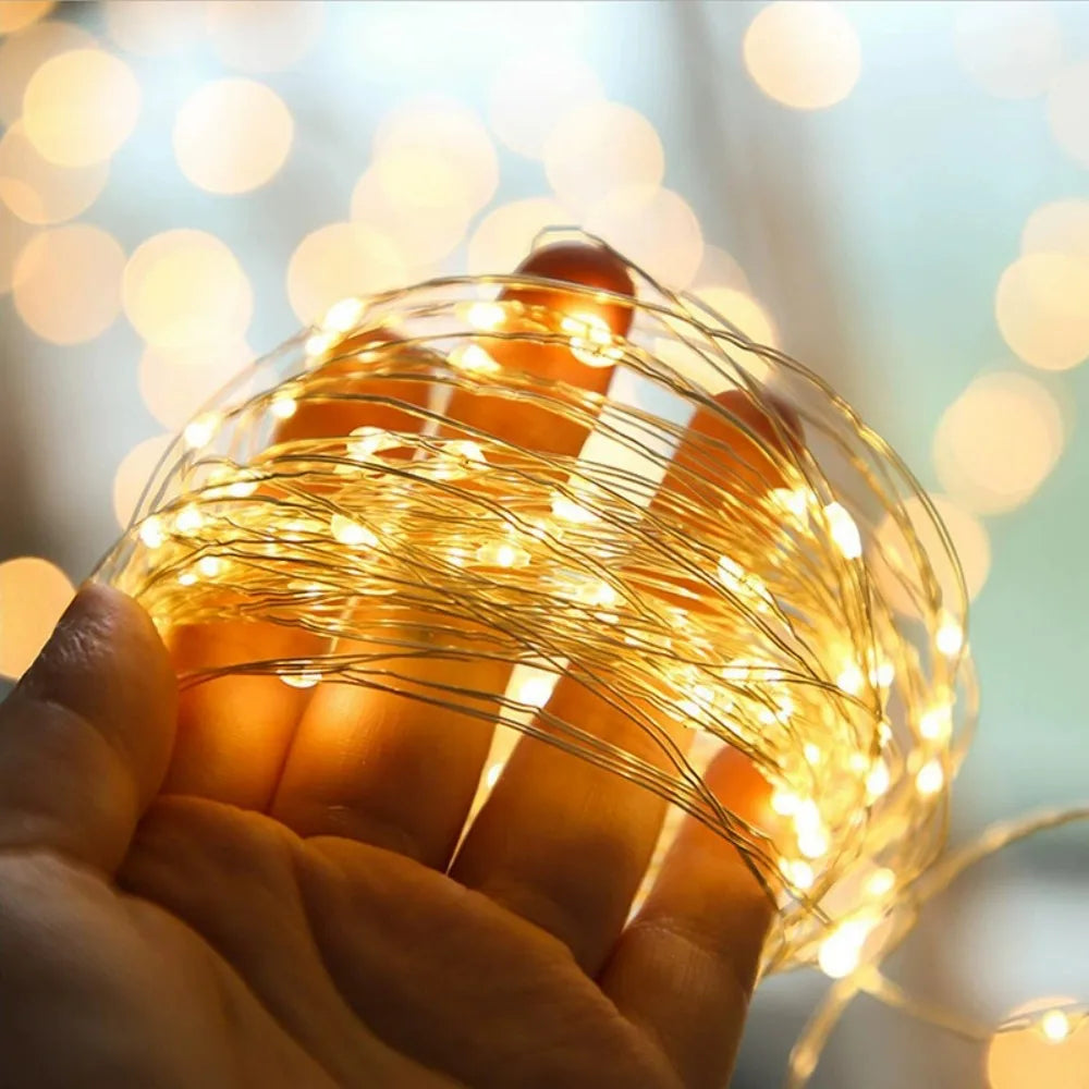 Solar LED Holiday Light IP65 Waterproof Battery-Included Modern Style