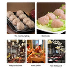4-Row Meatball Maker – Plastic Patty & Fish Ball Scoop for Homemade Meatballs