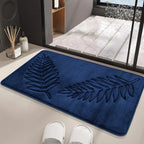 Fashion Soft Microfiber Bath Rug – Non-Slip Quick Dry Absorbent Bathroom Mat