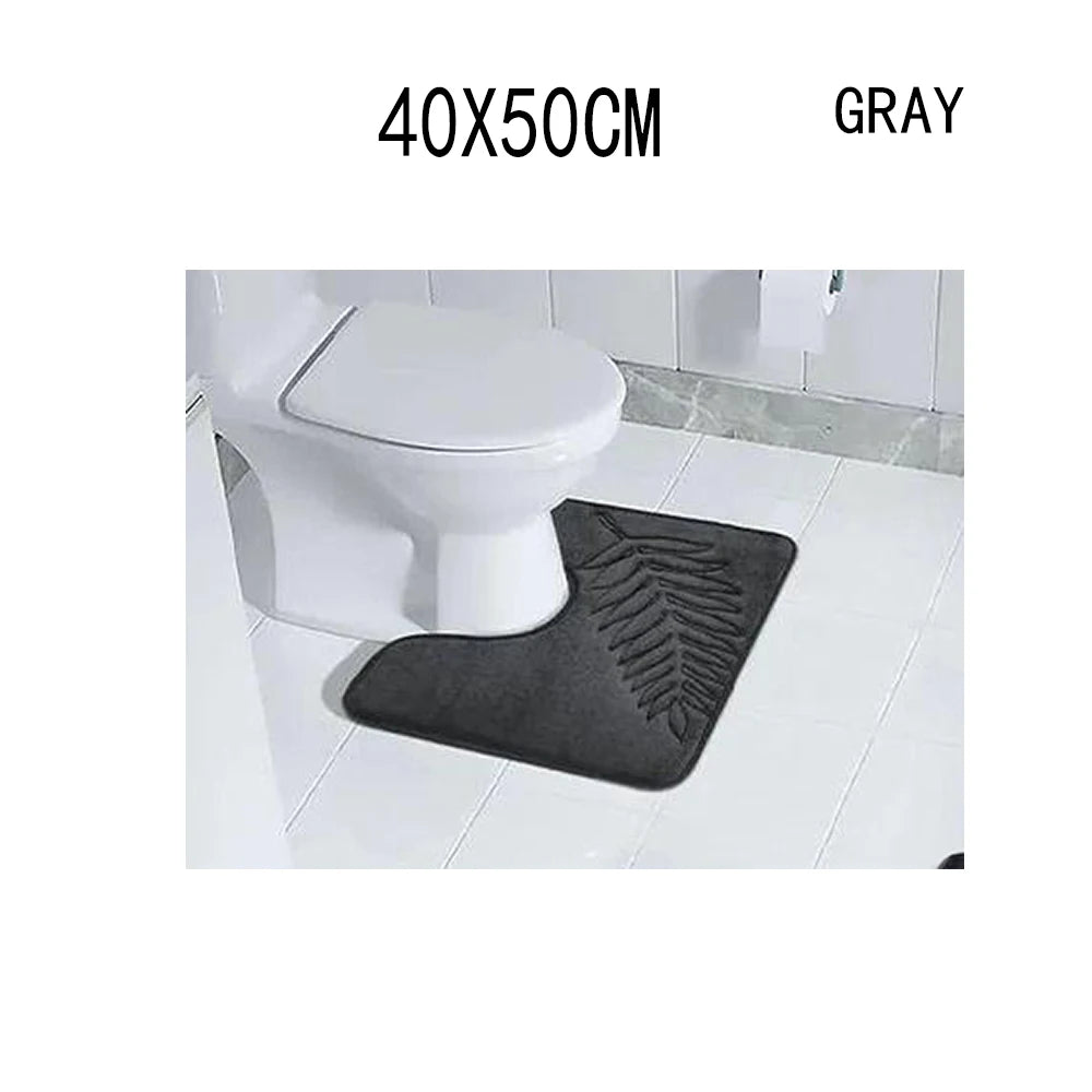 Fashion Soft Microfiber Bath Rug – Non-Slip Quick Dry Absorbent Bathroom Mat