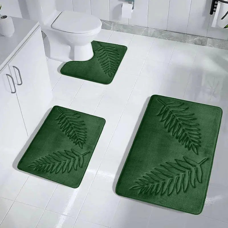 Fashion Soft Microfiber Bath Rug – Non-Slip Quick Dry Absorbent Bathroom Mat