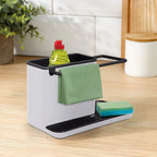 Livingandhome Sink Organiser – BPA-Free Kitchen Caddy with Drip Tray