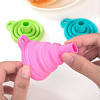 Folding Silicone Funnel – Mini Kitchen Oil & Liquid Dispenser