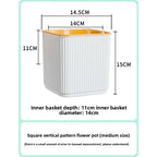 Self-Watering Nordic Style Square Flower Pot