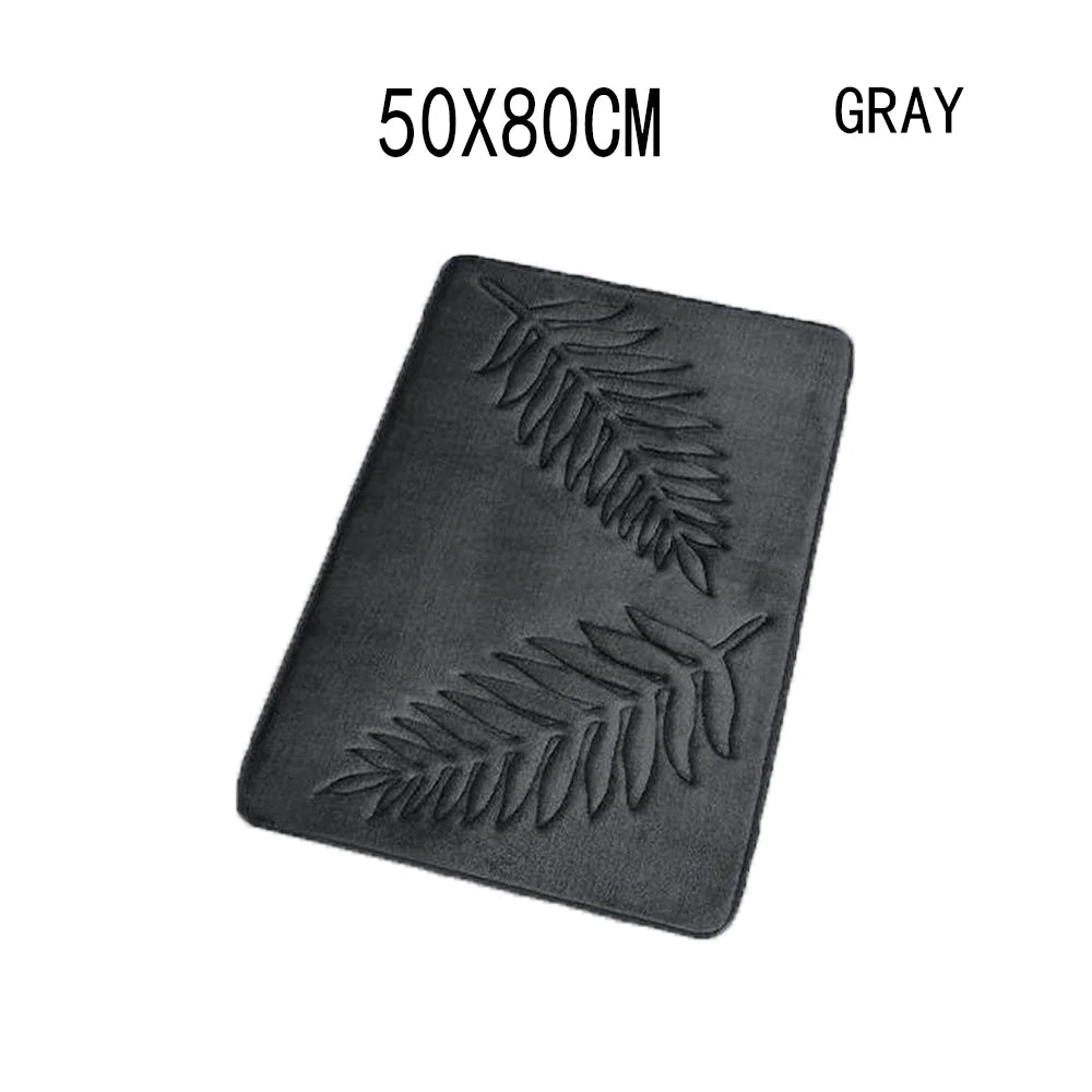 Fashion Soft Microfiber Bath Rug – Non-Slip Quick Dry Absorbent Bathroom Mat