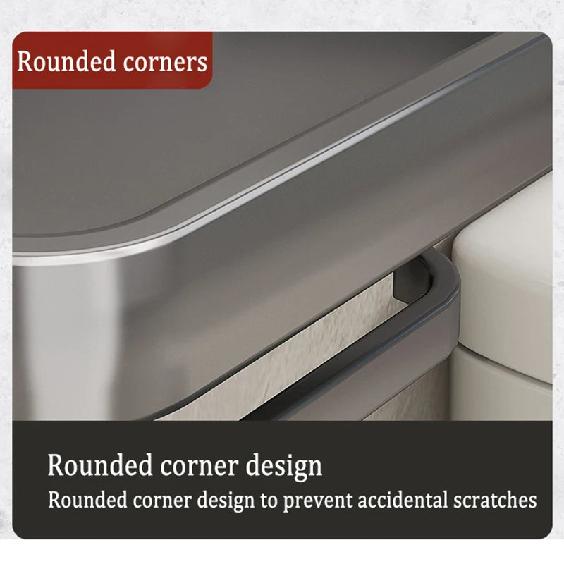 Drill-Free Wall-Mounted Aluminum Toilet Paper Holder Bathroom & Kitchen Tissue Rack