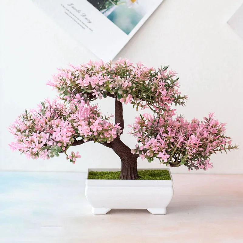 Artificial Bonsai Small Tree – Desktop Potted Decor