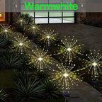 Solar LED Garden Lights Copper Wire DIY Holiday Waterproof Outdoor Decor