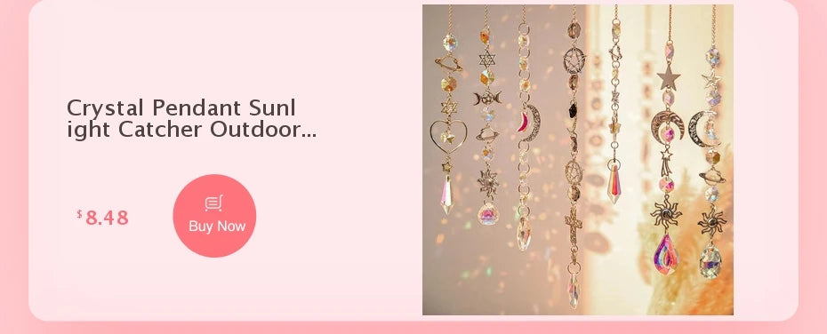Crystal Dreamcatcher Sun Catcher Wall & Garden Hanging Decor